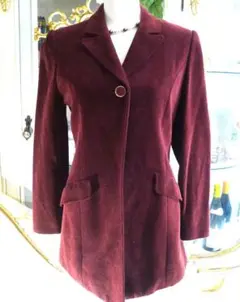 ◇【ashida】ヴィンテージ！ワインレッドカラージャケットコート◇