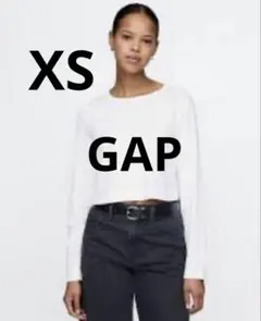 ✨未使用✨GAP クロップド丈 長袖Tシャツ ホワイト XS