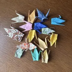 折り鶴 15個セット 和紙製