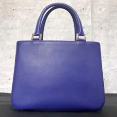 美品 MORABITO ミリー パープル レザー 2WAYハンドバッグ定価37万 