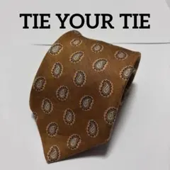 TIE YOUR TIE 最高級リネンシルク混ネクタイ ペイズリー柄 イタリア製のサムネイル
