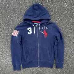 【レア】　ラルフローレン　ビックポニー　ジップアップパーカー　Mサイズ