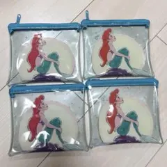 クリアポーチ　ディズニープリンセス　アリエル　　リトルマーメイド　フラットポーチ