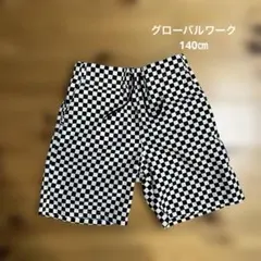 GLOBAL WORK チェック柄 ハーフパンツ 140