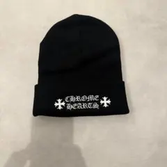 新品 クロムハーツ Logo Beanie Black ニット帽 ビーニー