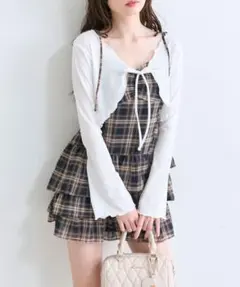 OLIVE des OLIVE フリルキャミワンピースとボレロのセット