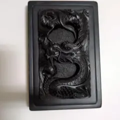 美品 龍の彫刻入り硯 縁起物 書道用具 早い者勝ち - メルカリ