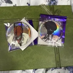 チェンソーマン ベースヤードトーキョー限定 オーロラ缶バッジ　ボムとチェンソー