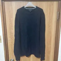 LANDS' END クルーネック ニット ネイビー Mサイズのサムネイル