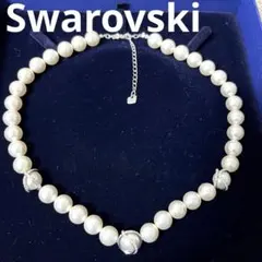 スワロフスキー　ネックレス　Nude オールラウンド　パール　正規品　極美品箱付
