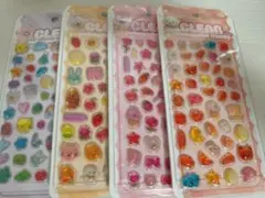 【即日発送】ぷくぷくキャンディシールクリア4セット　吉田産業　国内正規品