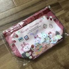 集合 ポーチ ダッフィー＆フレンズのハートフェルト・ストロベリー 