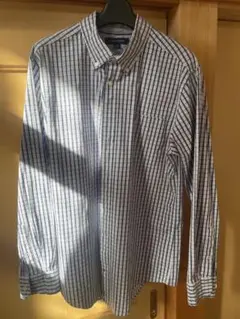 TOMMY HILFIGER チェック柄長袖シャツ XL