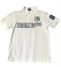 ☆パーリーゲイツ ポロシャツ　サイズ5 白　ゴルフウェア　サイズ5 半袖