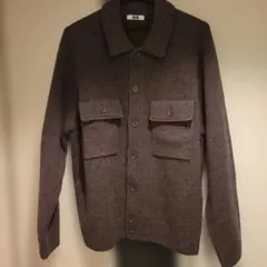 確定大人気商品完売アイテム❗ユニクロ&ルメールラムニットジャケットブラウン L