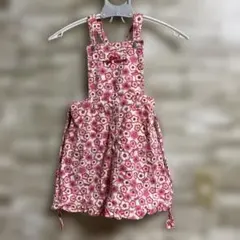 BABY PINK HOUSE 花柄ノースリーブオーバーオール 120cm