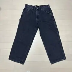 復刻Levi's SilverTab BAGGY W34 L32ブラック デニム