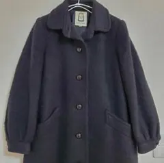 Pierre cardin 黒 ロングコート　ウールコート