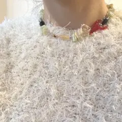 アッシュペーフランス パール ロングネックレス ロブスター マリン 