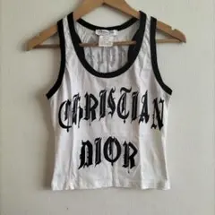 Christian Dior タンクトップ　ゴシックロゴ　ガリアーノ期のサムネイル