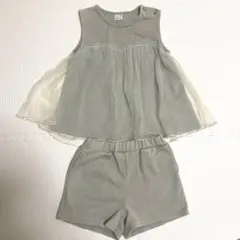 最終限定値下げ　プティマイン　セットアップ　グレージュ