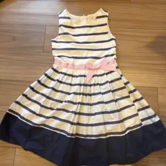 ストライプ ノースリーブワンピース 6X/7T サイズ120