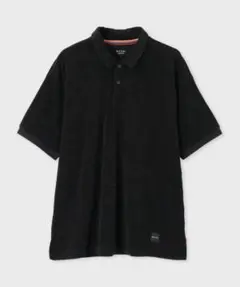 Paul Smith リッチパイル　ラウンジポロシャツ　黒　L マルチストライプのサムネイル