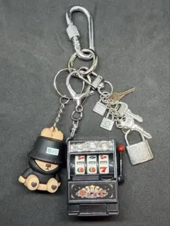 【カラビナ付き】キーホルダー　3点セット　ストリート　古着　アメカジ