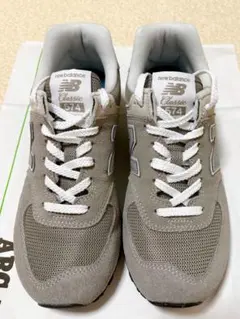 値下げ　24.5cm new balance 574 グレー スニーカー