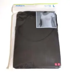 ユニクロ エアリズム UネックT 半袖 AIRism 黒 Lサイズ　未開封