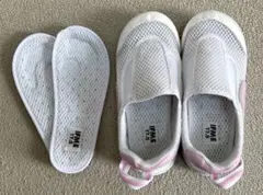 お値引き中‼️IFME 上履き 17.5cm ホワイト/ピンク