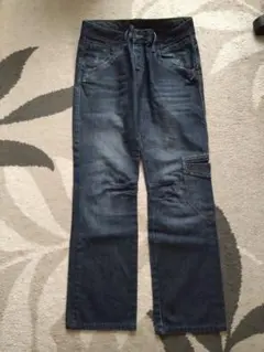 ZARA カーゴスタイル ダークブルーデニム 34サイズ