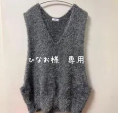 ★ボタンシャギーベスト★ローリーズファーム★ FREEサイズ