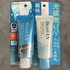 Biore UV AQUA Rich 日焼け止めミルク SPF50+2種セットのサムネイル