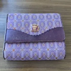 ANNA SUI 二つ折り財布 紫色