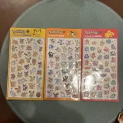 【韓国限定】【新品】ポケモン 3Dシール 3枚セット