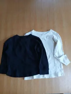 キッズ　ロングTシャツ　カットソー　2枚セット　100