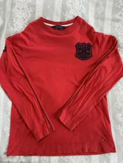TOMMY HILFIGER トミーヒルフィガー 長袖Tシャツ レッド