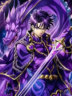 ファンタジーアートポスター 紫色額付き発送♥a4 - メルカリ