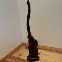 木製象の彫刻 アンティーク風