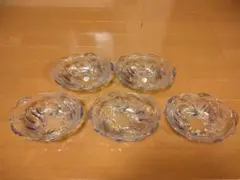 SOGA　ガラス製 魚模様 お皿 5枚セット