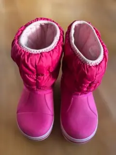 Crocs ピンク スノーブーツ 子ども用 C9 サイズ