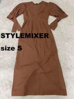 【美品】STYLEMIXER スタイルミキサー スリットカフワンピース　379