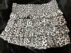 ROMWE レオパード柄 フリルスカート XL