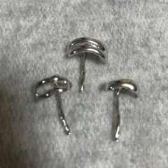 値下げ　シルバー　ヘアカフ 3個セット シンプル