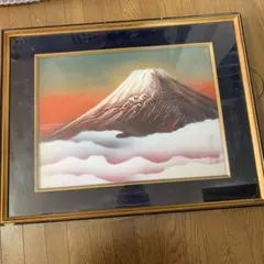 在庫一点限り！赤富士の輝きが空間を変える、百瀬善明の立体盛絵