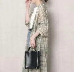 【お値下げ〜20日迄】Freak’s Store チェックシアーシャツワンピ