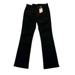 【新品】 ユニクロ　ストレッチコーデュロイブーツカットパンツ　黒　24