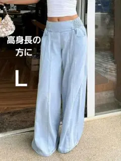 SHEIN　ワイドレッグジーンズ　デニムのサムネイル