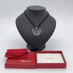 Baccarat クリスタル ハート型ネックレス